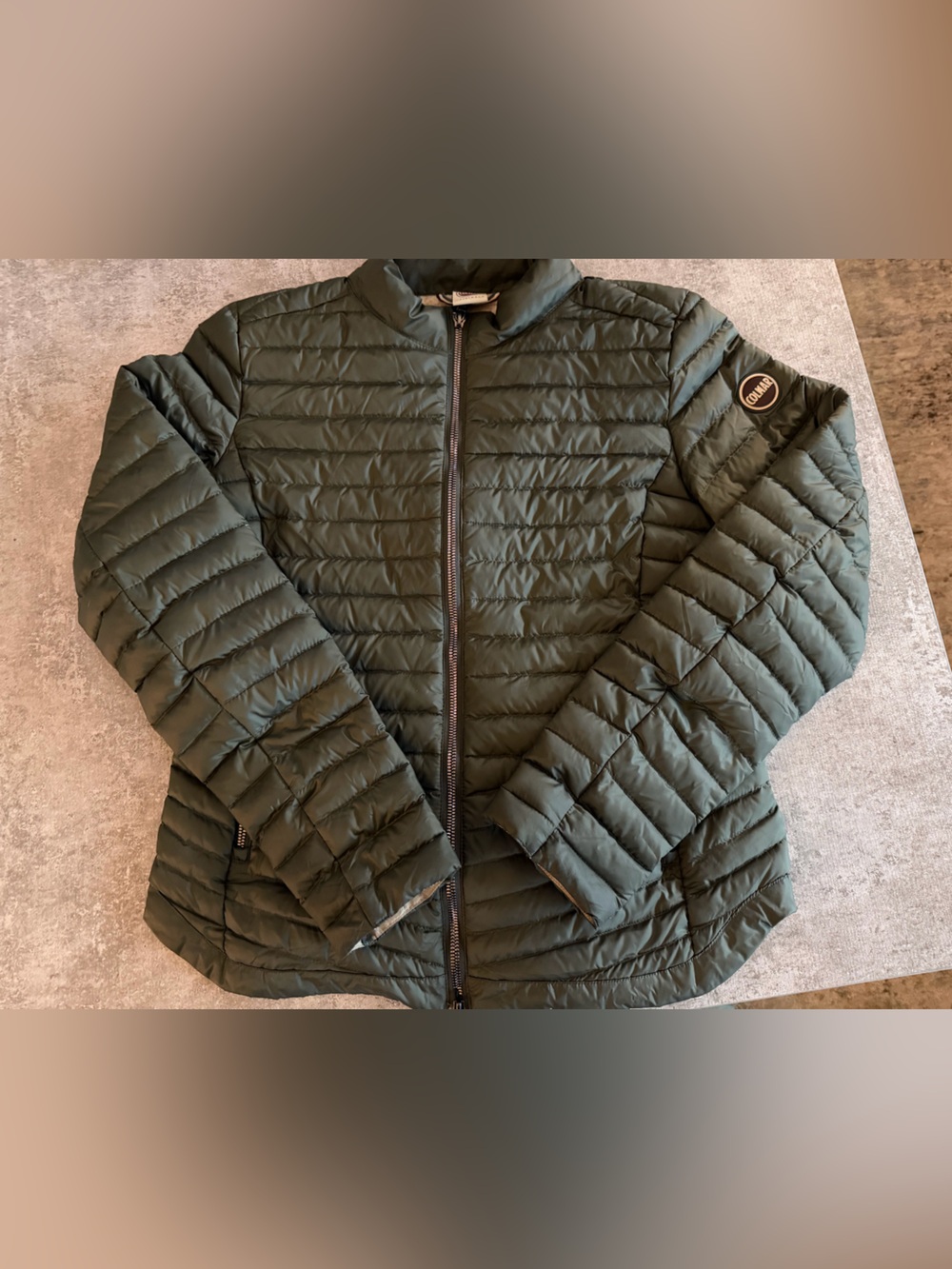 COLMAR Olive Green Quilted Puffer Jacket